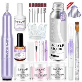 SAVILAND kit box front showing complete salon-grade set and portability