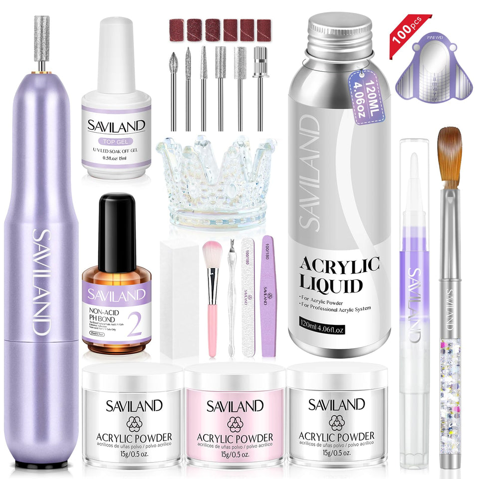 SAVILAND kit box front showing complete salon-grade set and portability