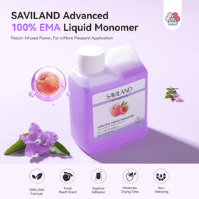 SAVILAND label close-up highlighting pure EMA formula and clarity