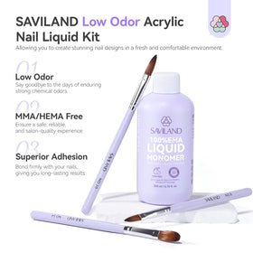 SAVILAND label detail highlighting EMA formula and low-odor claim