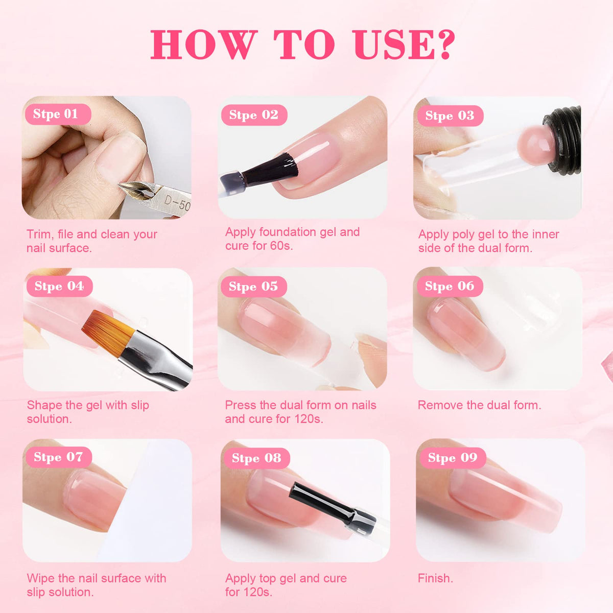 SAVILAND lifestyle home manicure setup with kit on table for convenient at-home nail extensions
