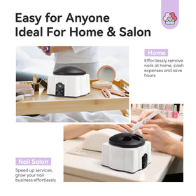 SAVILAND on a salon counter in use showing professional-grade at-home convenience