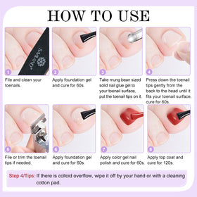 SAVILAND press-on toenails worn in a casual setting demonstrating polished finished look