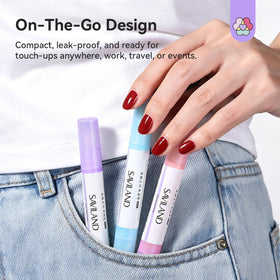 SAVILAND vanity scene showing pen set for quick at-home touch-ups
