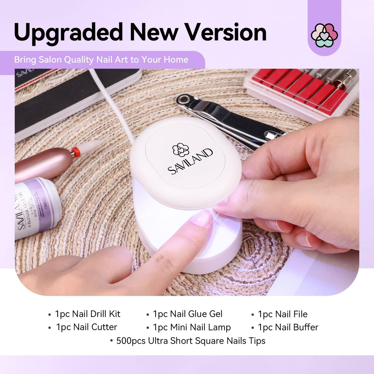 SAVILAND mini UV lamp curing tips to speed adhesive hardening