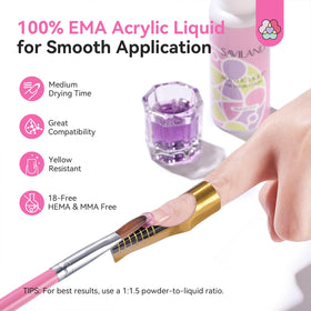 SAVILAND mini UV lamp curing gel polish on nails for fast, durable drying results