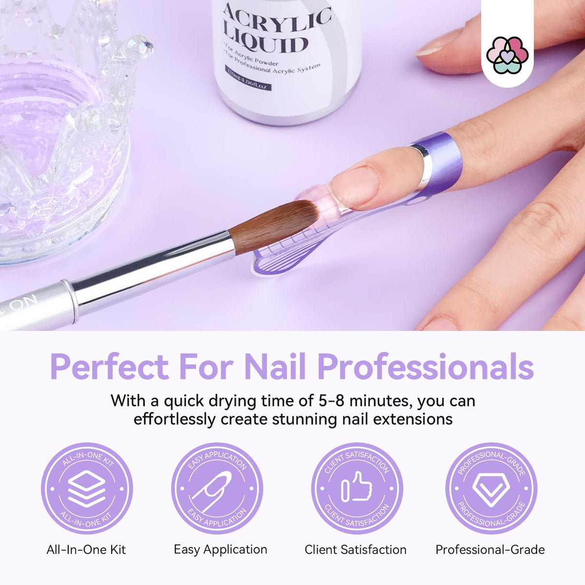 SAVILAND nail file, buffer and cuticle fork set for clean finishing