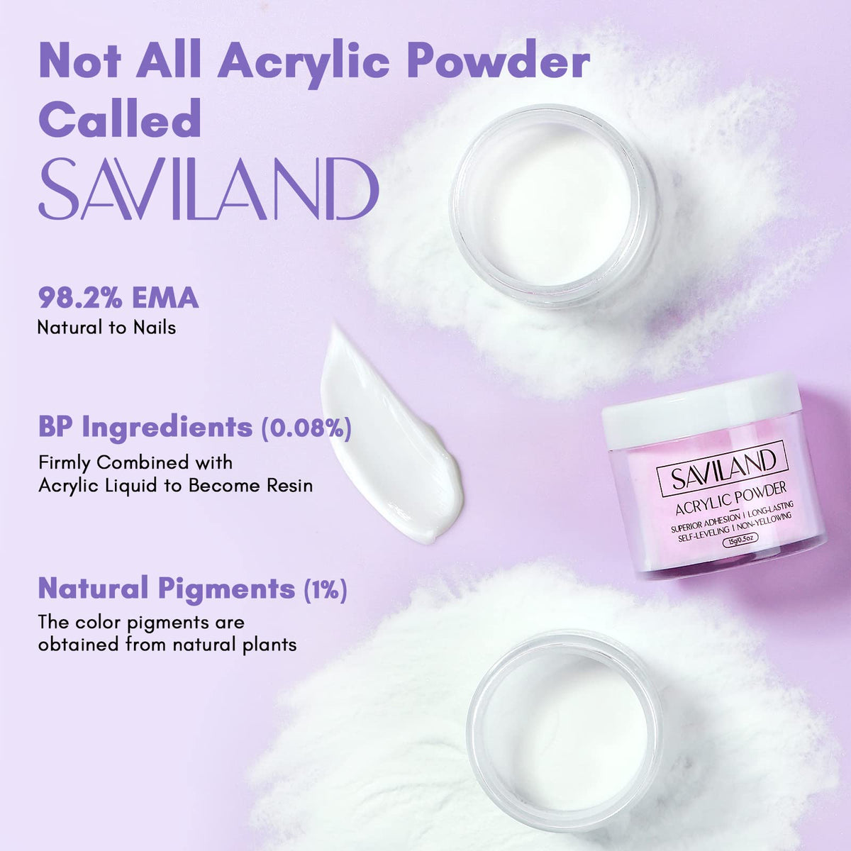 SAVILAND nail forms and 100 false tips spread, easy extension setup and size options benefit