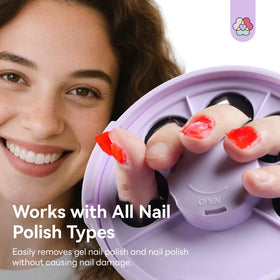 SAVILAND steam vapor demo over nails showing fast polish-lifting action for gentler removal
