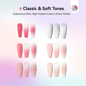 SAVILAND ombre sponges arranged to show quantity and texture