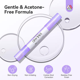 SAVILAND pen in use cleaning nail edge for flawless polish