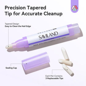 SAVILAND nine replacement tips displayed for long-lasting use