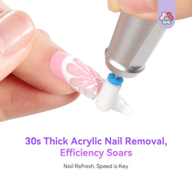 SAVILAND sanding bands and bits displayed for controlled gel and acrylic smoothing