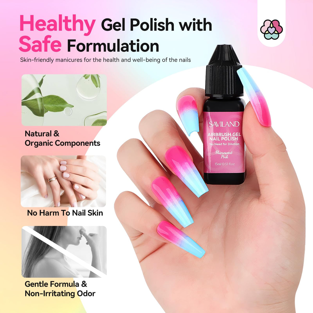 SAVILAND 15ml bottle next to coin to show compact salon-friendly size