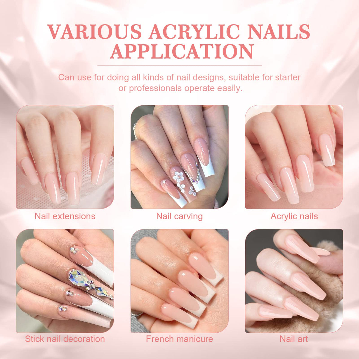 SAVILAND sculpted nail extensions showing durable hard finish