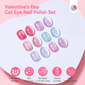 SAVILAND swatches display six pink and lilac shades for easy color choice