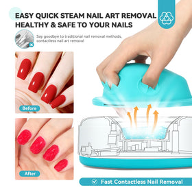 SAVILAND steaming action with fingers in bowl demonstrating efficient polish softening