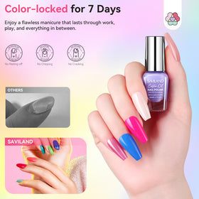 SAVILAND swatch strip with 20 pastel shades displayed for color selection and coordination