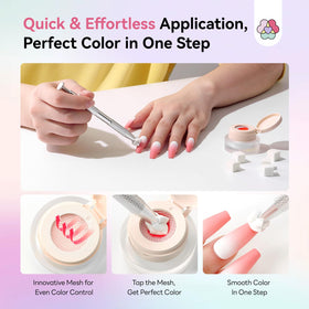 SAVILAND swatches on a nail wheel showing color transitions