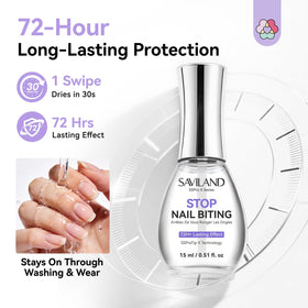 SAVILAND transparent coating close-up revealing invisible, quick-dry protective film