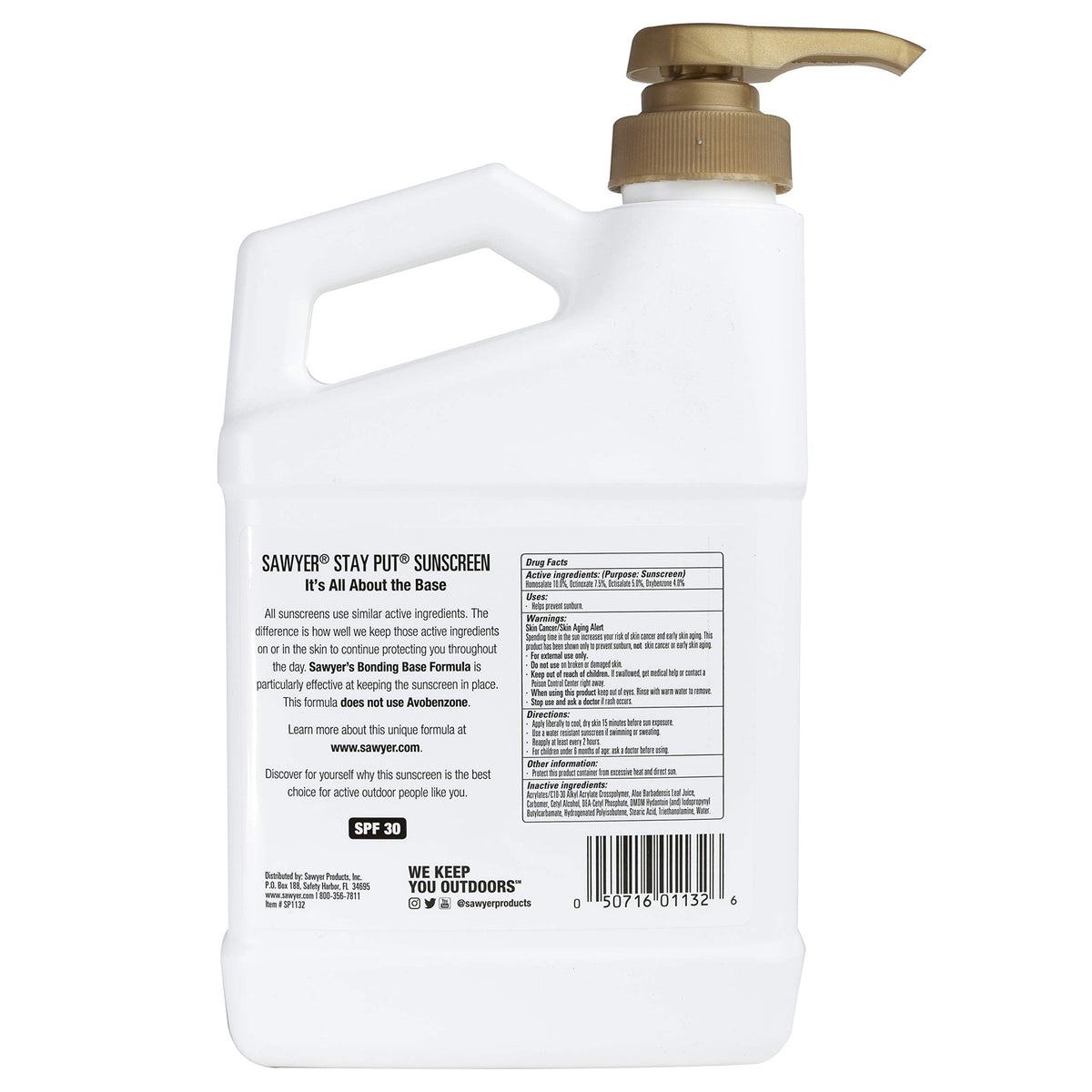 Sawyer closeup of lotion texture showing breathable matrix and lightweight spreadability benefit