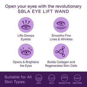SBLA applicator tip close-up for precise eyelid application