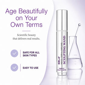 SBLA serum texture on skin showing smooth lightweight finish and absorption