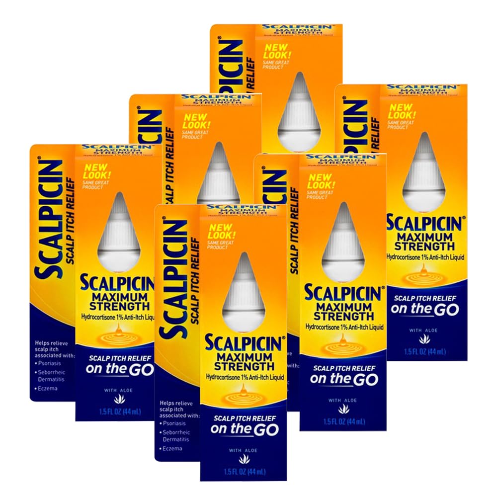 Scalpicin front packaging showing bottle and branding, helps identify product quickly