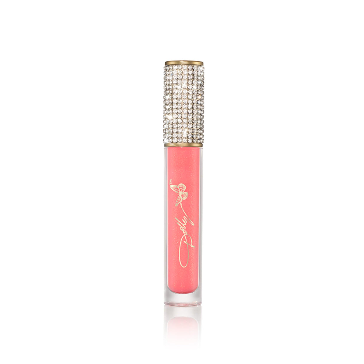 SCENT BEAUTY front tube very pink gloss showing compact design and instant shine