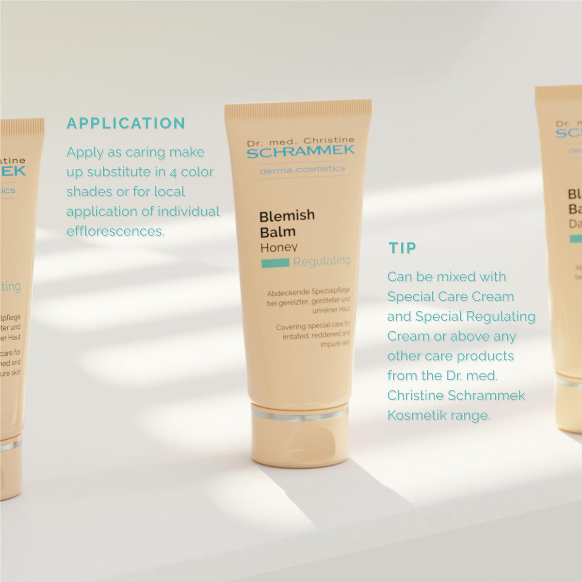 Schrammek before and after skin showing reduced redness and even tone