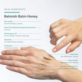 Schrammek application of balm on hand demonstrating targeted coverage