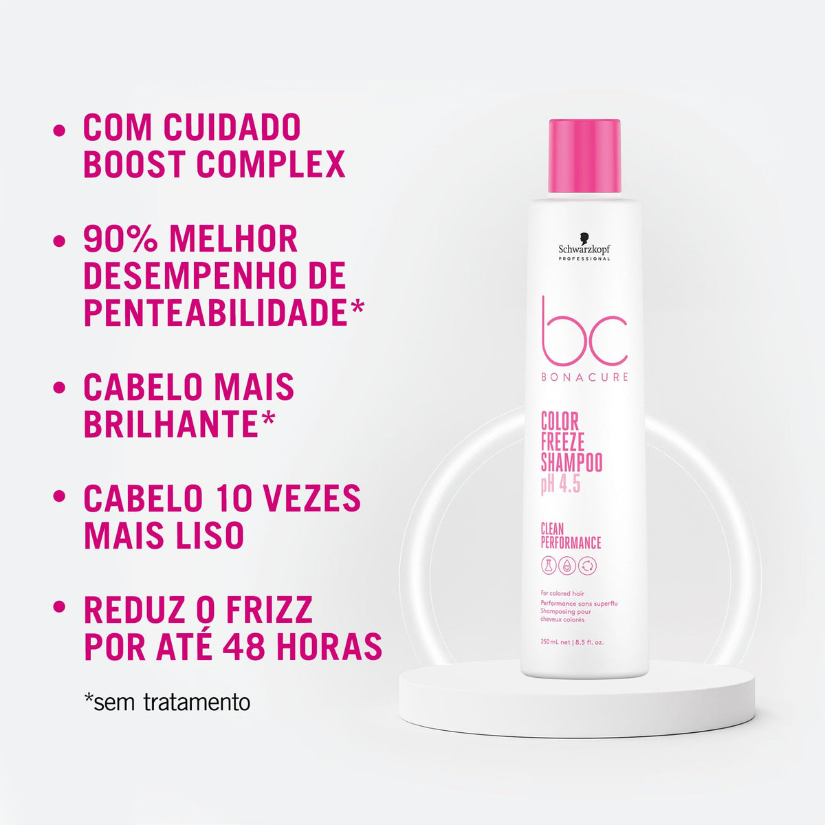 Schwarzkopf Professional bottle in hand for size comparison, helps visualize 8.5-ounce scale