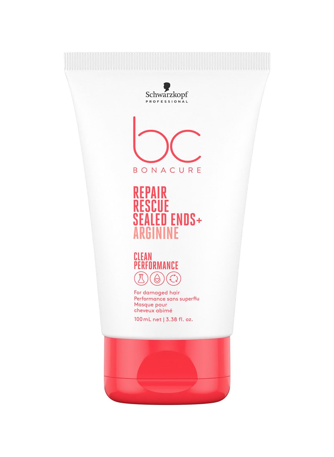 Schwarzkopf Professional BC Bonacure sealed ends front packaging showing tube and branding, clear identification benefit