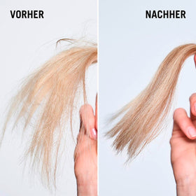 Schwarzkopf Professional applied to damp hair protecting ends during styling