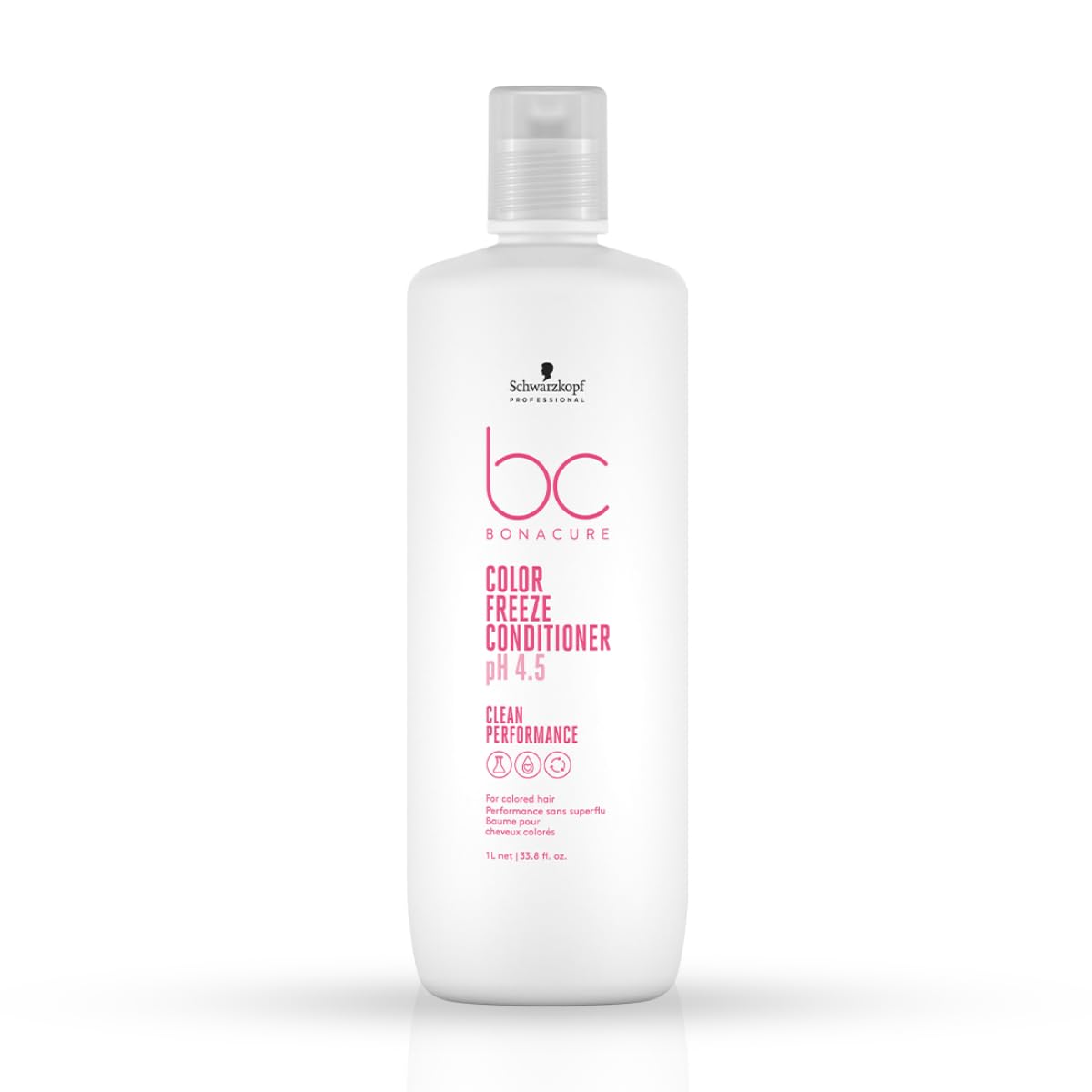 Schwarzkopf Professional front packaging showing large 1000 ml bottle and label benefit