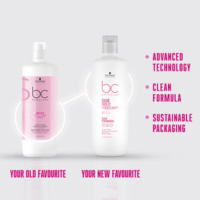Schwarzkopf Professional pump dispensing conditioner demonstrating easy salon dispensing