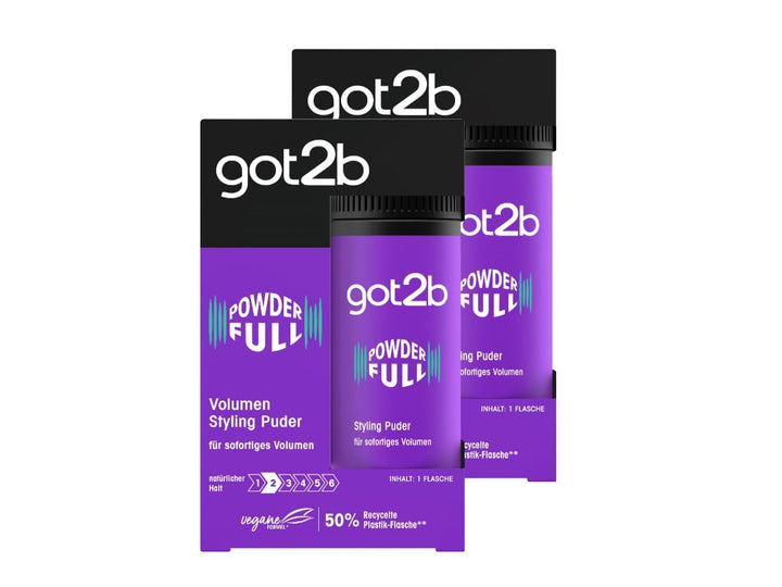 Schwarzkopf got2b front packaging showing compact 2x10g jars and brand