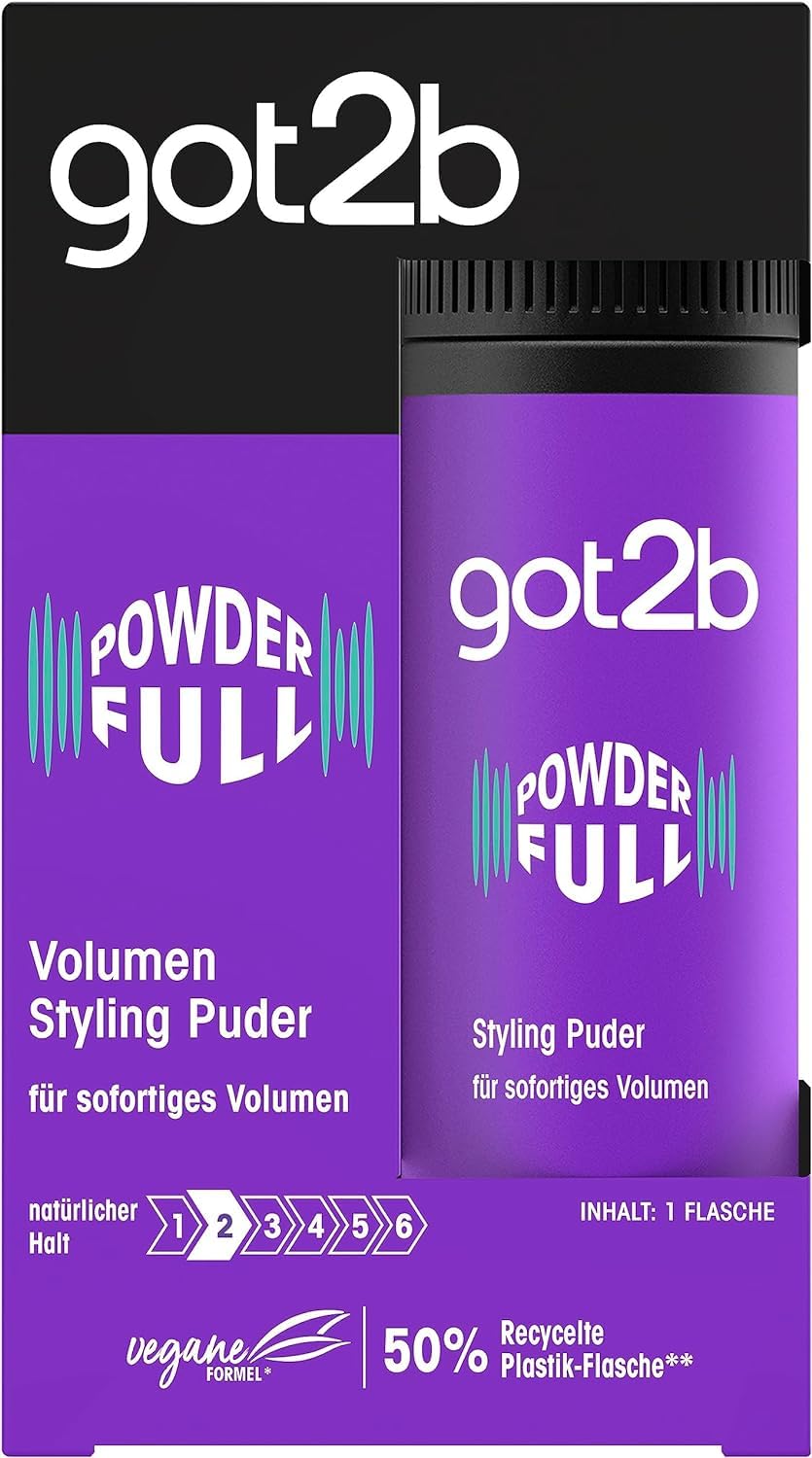Schwarzkopf got2b close-up of powder texture highlighting grip and volume