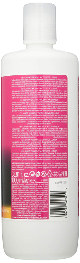 Schwarzkopf close-up of lotion texture highlighting thicker consistency benefit