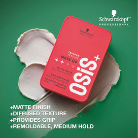 Schwarzkopf OSiS+ open paste texture highlighting dry moldable finish
