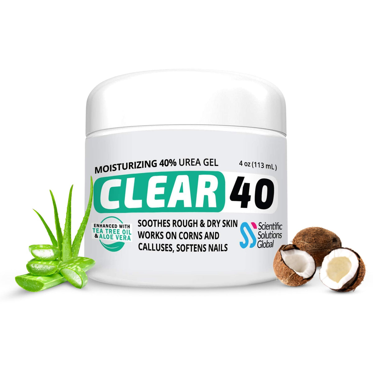 Scientific Solutions CLEAR 40 front packaging showing tube and branding for clear identification and benefit