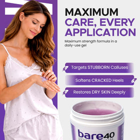 Scientific Solutions Global BARE 40 PRO ingredient label close-up showing actives and clean formulation