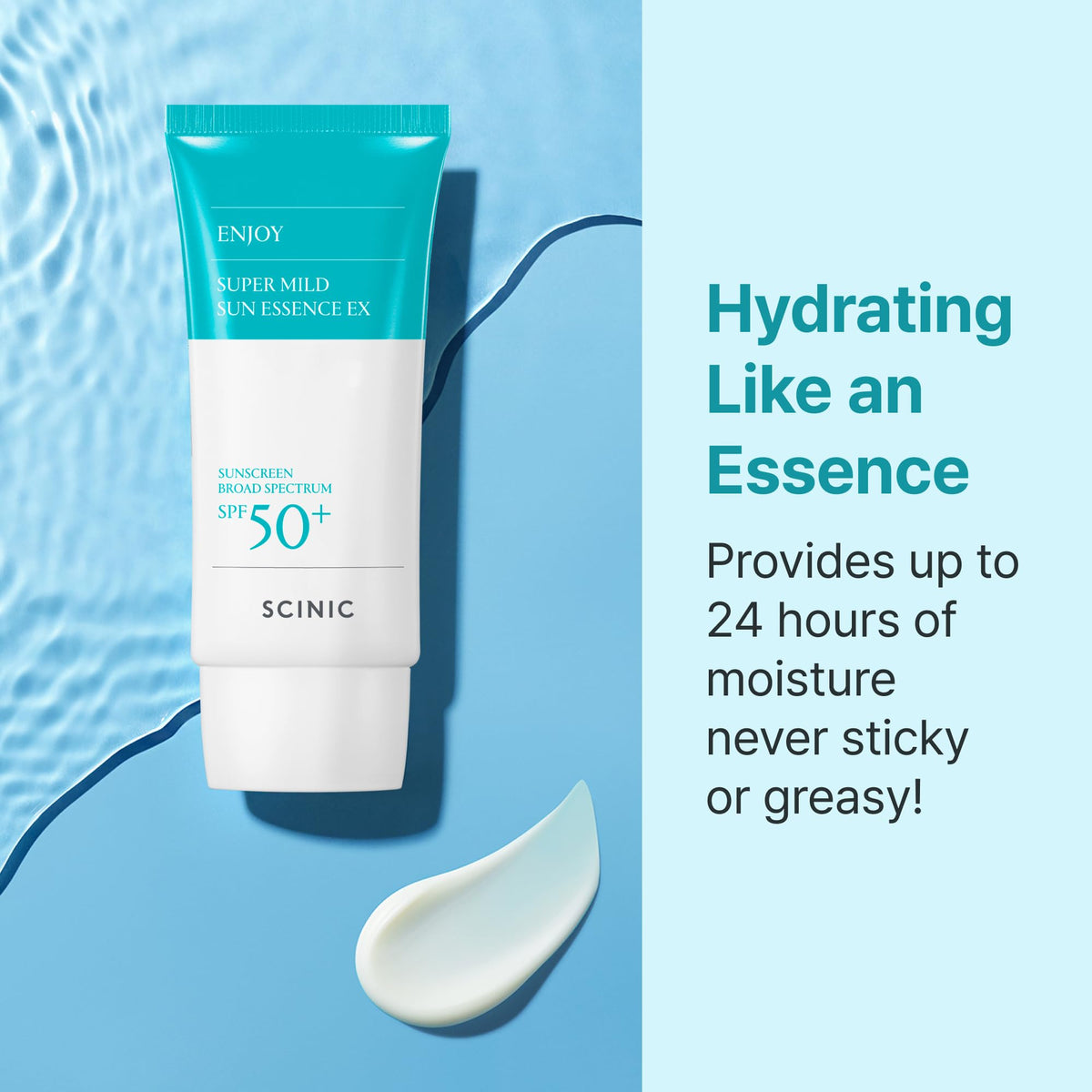 SCINIC 50ml bottle with scale indicating travel-friendly size