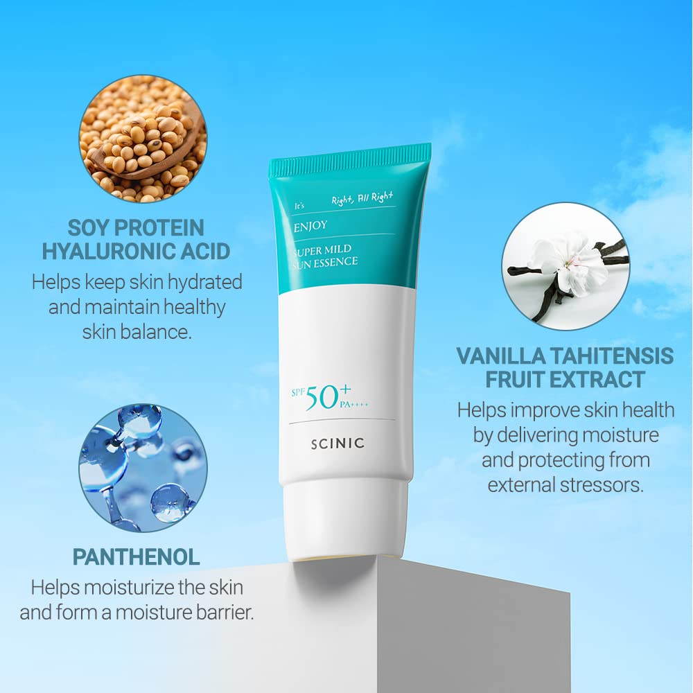 SCINIC product label showing ingredients and transparency for reassurance