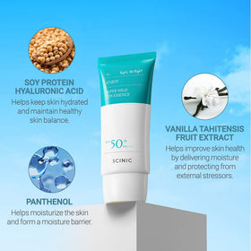 SCINIC product label showing ingredients and transparency for reassurance