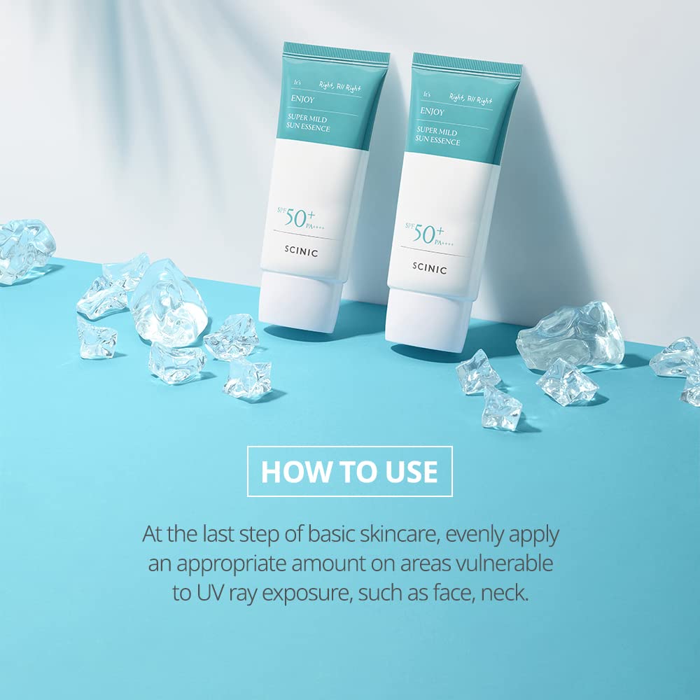 SCINIC layering under makeup showing compatibility and non-greasy base