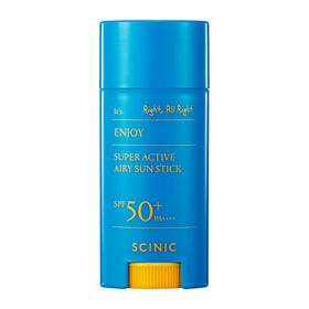 SCINIC sun stick front packaging showing compact design and SPF benefit