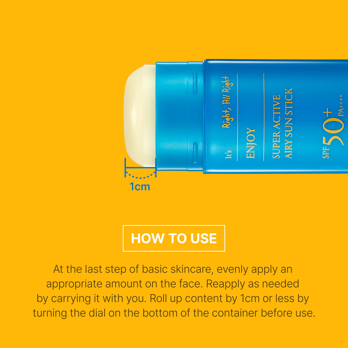 SCINIC sun stick lifestyle outdoor use on a trail showing sweat-resistant protection