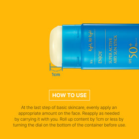 SCINIC sun stick lifestyle outdoor use on a trail showing sweat-resistant protection