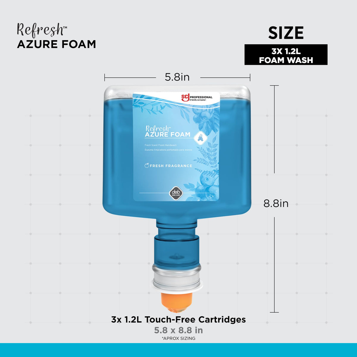 SC Johnson Professional dispenser in use delivering touch‑free foam for hygienic benefit